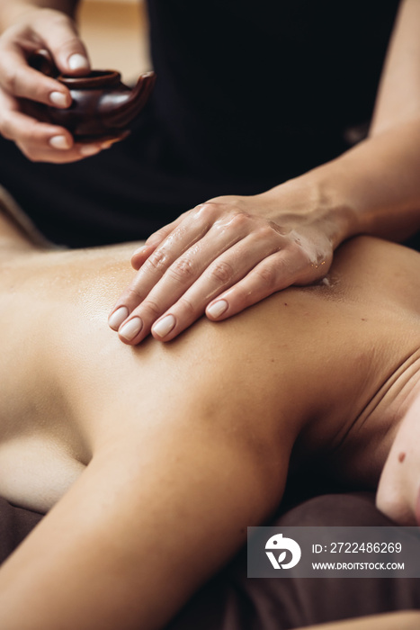 Aromatherapy massage is massage therapy using massage oil or lotion that contains essential oils