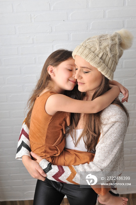 mãe e filha feliz amor em família