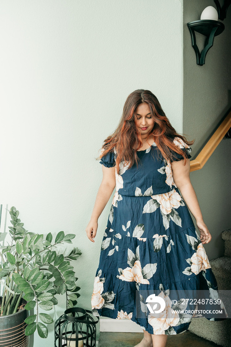 South Asian mother and daughter portraits