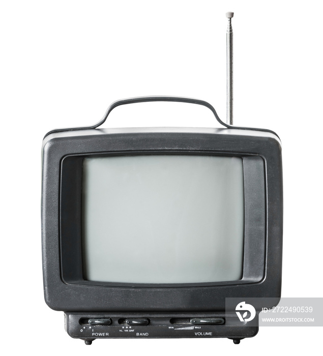 old tv set isolated and save as to PNG file