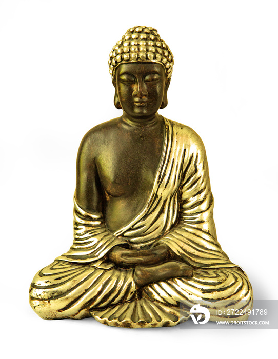 isolate buddha on the white