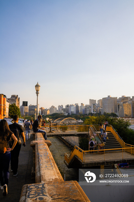 Belo Horizonte downtown skyline at sunset