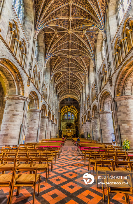 Hereford Cathedral Interior, England, UK