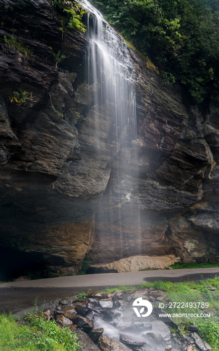 Bridal Veil Falls near Highlands NC