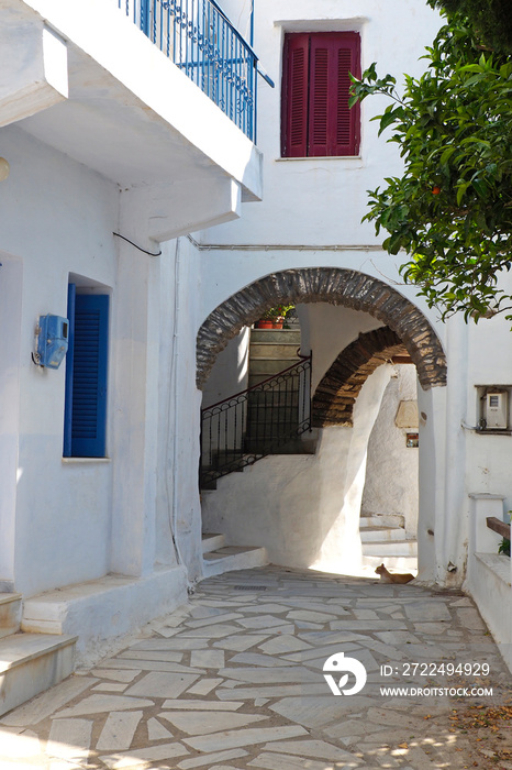 The village of Agapi whose name means  Love  is one of the oldest in Tinos, it is a traditional village with stone houses, narrow streets and impressive arcades