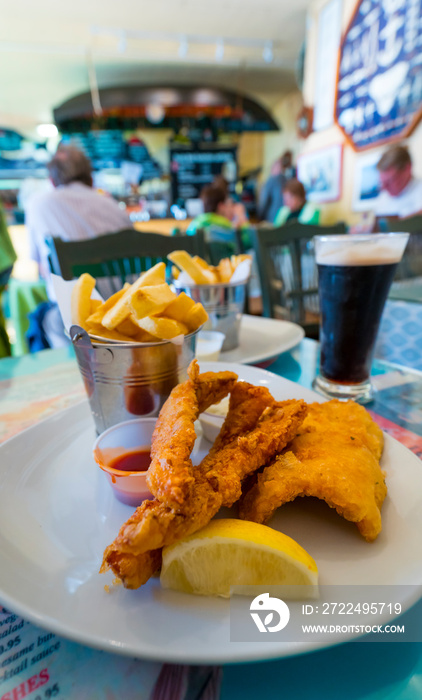 Fish and Chips Restaurant, Dingle Village, Dingle Peninsula, County Kerry, Ireland, Europe