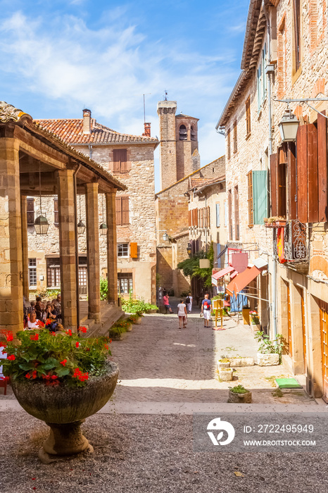 street in the old town, Cordes-sur-Ciel, Tarn, France