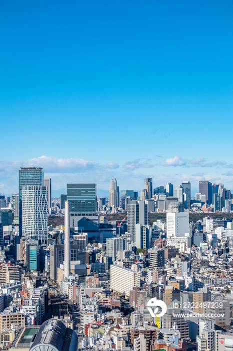 日本の首都東京都の都市風景