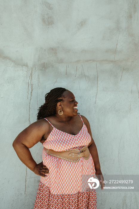 African American woman hand on hip