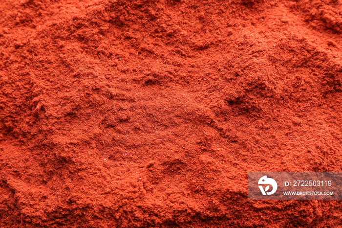 Red chili powder as background