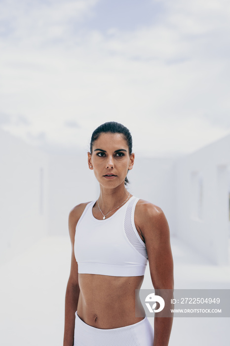 Portrait of a fitness woman standing