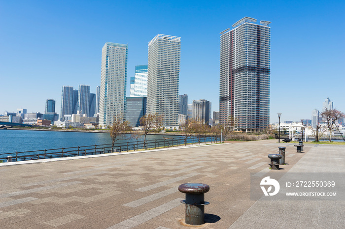 東京　豊洲の風景　view of Tokyo Bay Area