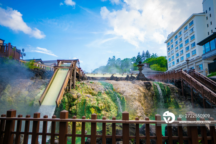 群馬県吾妻郡草津町の草津温泉に旅行している風景 A scene from a trip to Kusatsu Onsen in Kusatsu-machi, Agatsuma-gun, Gunma P