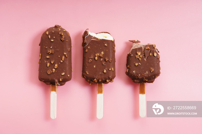 chocolate ice cream popsicles