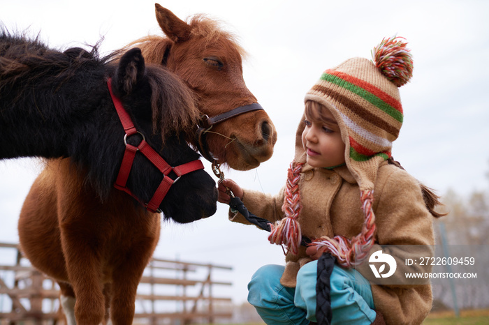 Animal-Assisted Therapy With Cute Ponies