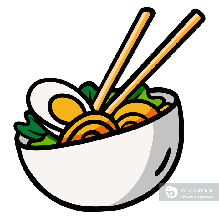 ramen for tasty fast food theme design. hand drawn illustration design