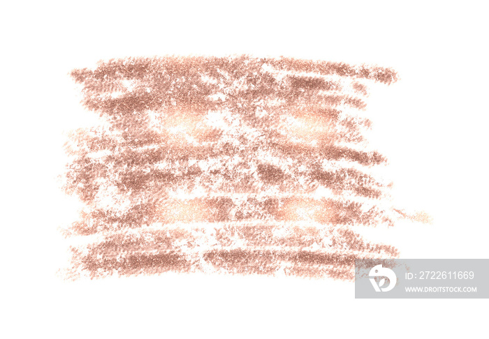 Rose gold glitter brush stroke