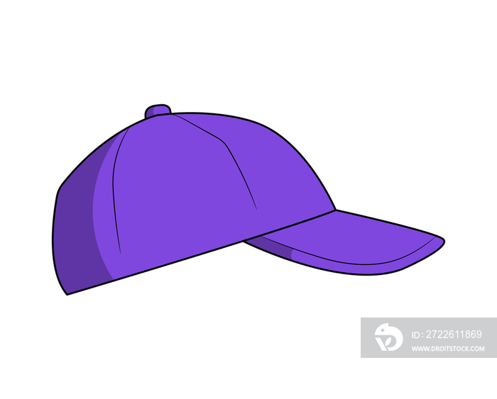 Purple Cap wear Baseball Hat side view