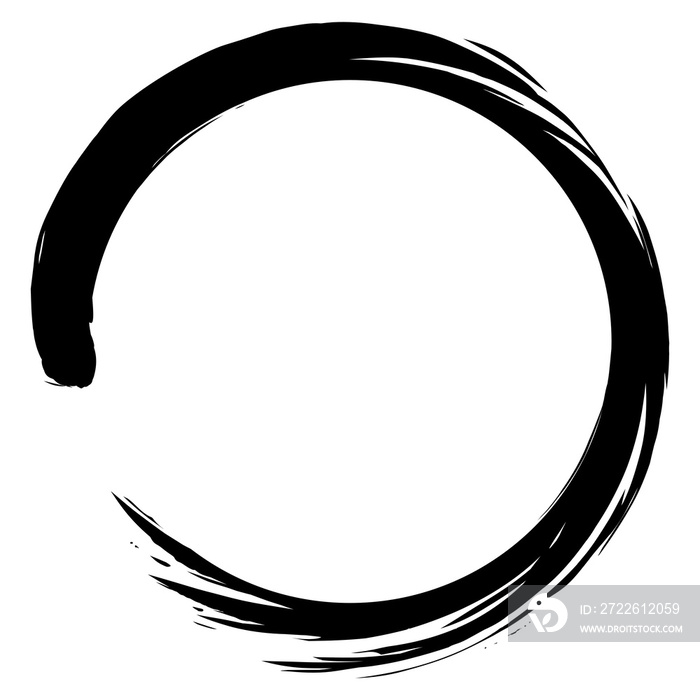 Enso Zen Circle Art Brush Stroke Design Illustration Icon