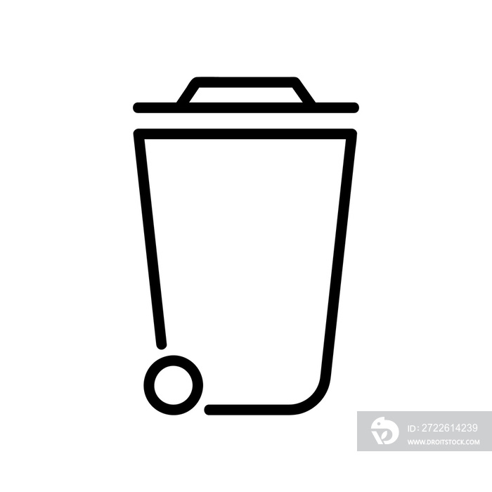 Save Download Preview recycle bin icon isolated on white background from ecology line collection. recycle bin icon trendy and modern recycle bin symbol for logo, web, app, UI. dustbin