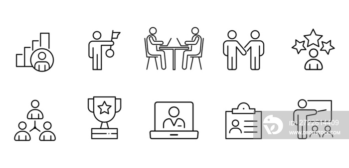 Set of workers icons, set of business people icon without  background to use on website or anywhere in high resolution