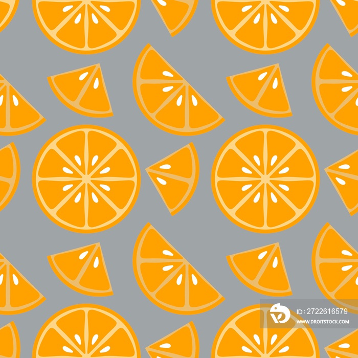 Summer fruit seamless lemon orange pattern for textiles and packaging and gifts and cards and linens and kids