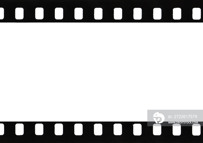 35mm film strip edge with transparent background (PNG image)