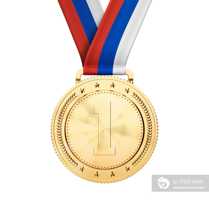 Russia gold medal 3D