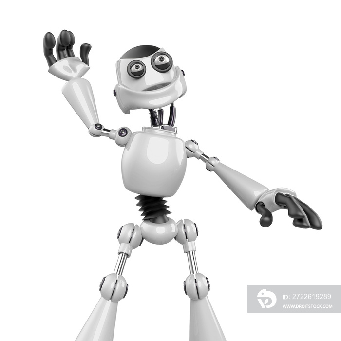 nice robot is dancing