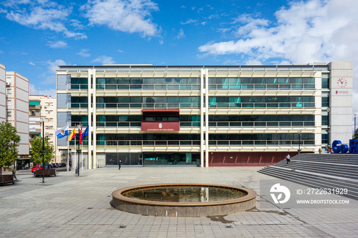 City Hall of Fuenlabrada, one of the places where restrictions have been applied to mobility in the south of the community of Madrid due to the Covid-19