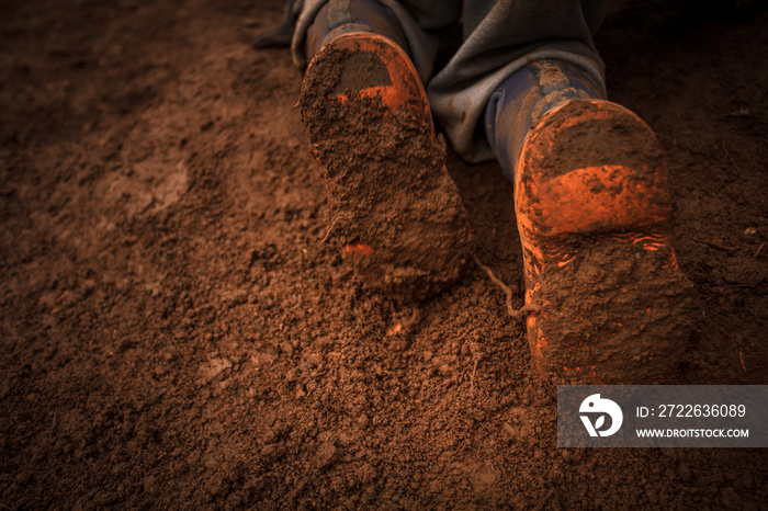 Playing in the mud