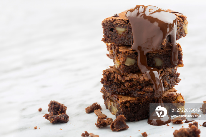 Classic dark chocolate brownie.