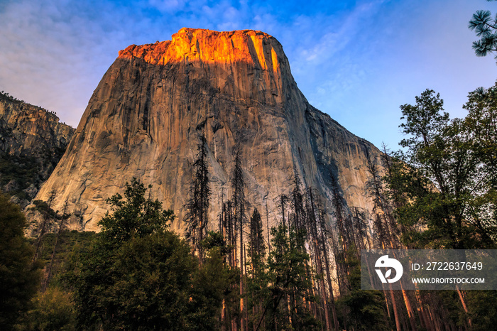 Sunset on El Capitan, Yosemite National Park, California