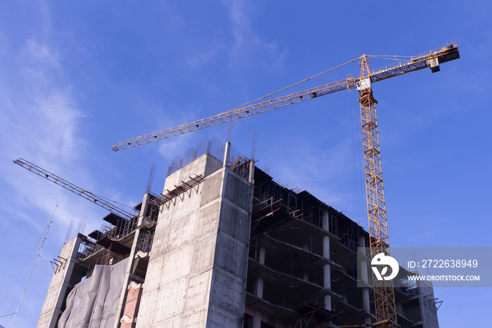 crane and Buildings