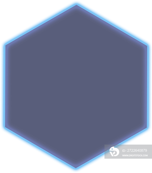 Vector icon of hexagon