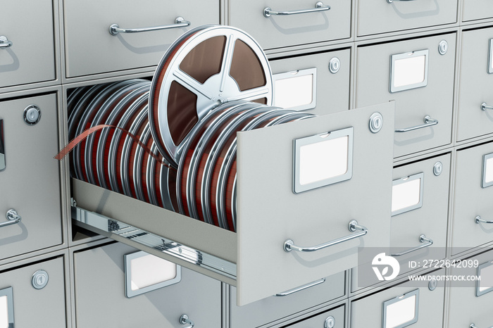 Cinema Archive concept, 3D rendering