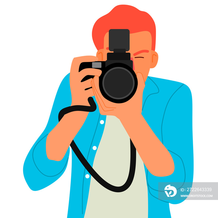 photographer with camera