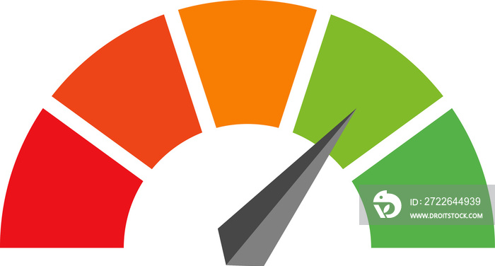 Customer icon emotions satisfaction meter