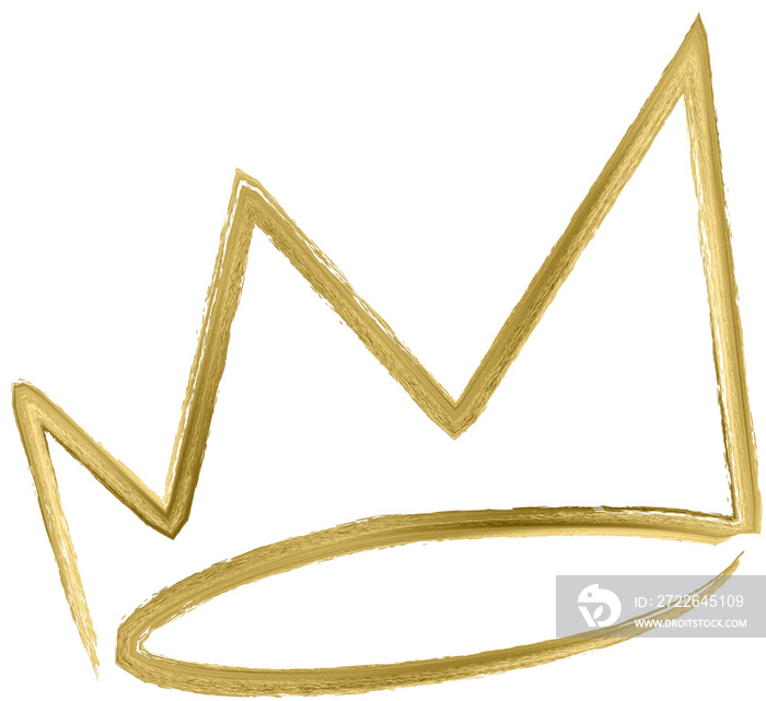 Hand Drawn Gold Crown