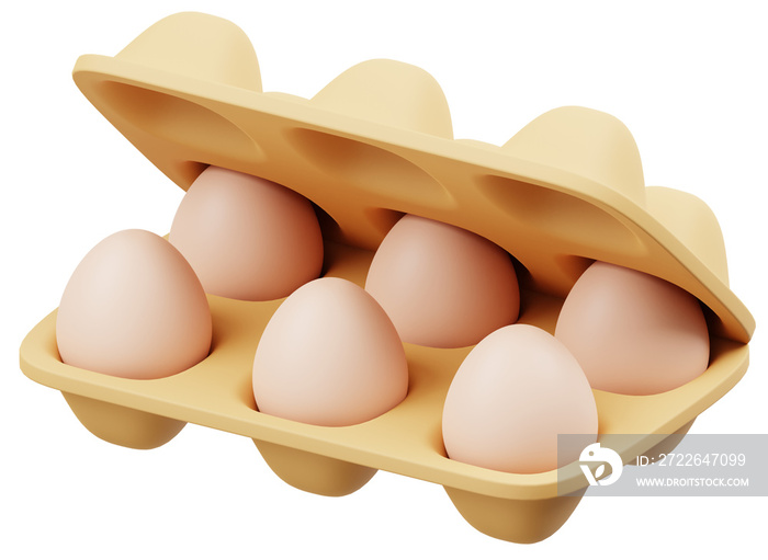 Egg Box 3D Icon
