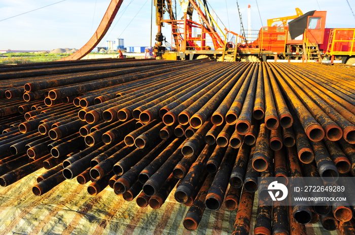 Rusty drill pipe and drill