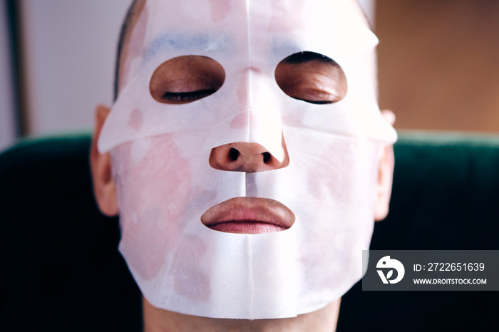 man wearing a facial mask