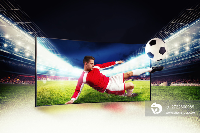 Realism of sporting images broadcast on high definition television