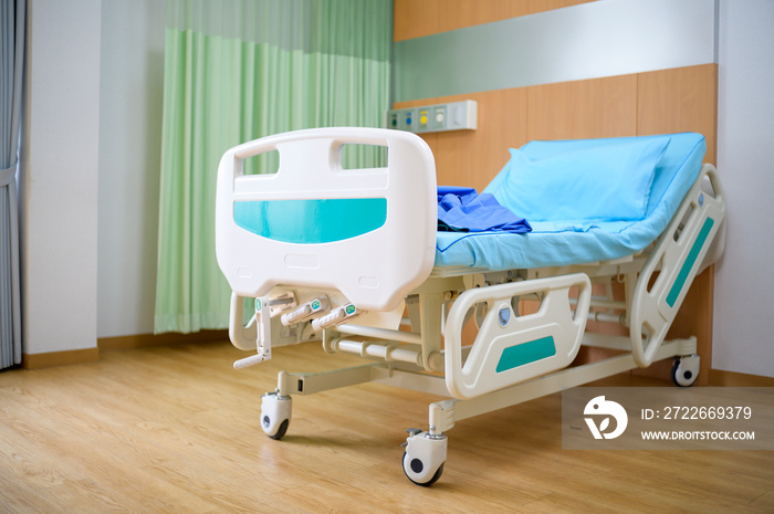 Background of Patient bed in hospital , health care concept