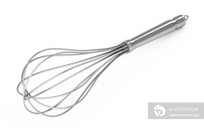 Kitchen Wire Whisk Eggs Beater. 3d Rendering