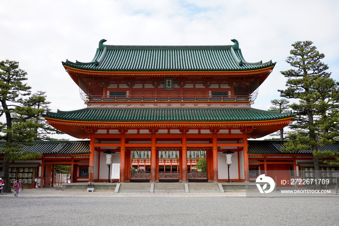 Heian Jingu Shrine in Kyoto.