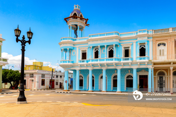 Architecture of Cienfuegos, Cuba.