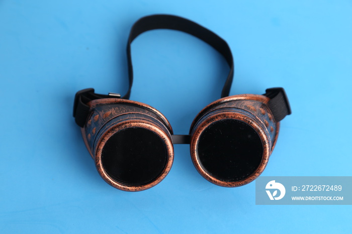 Steampunk type welder glasses for disguise