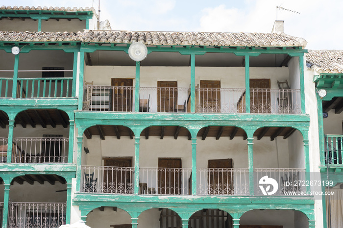 Chinchon, Spanish municipality famous for its old medieval square of green color