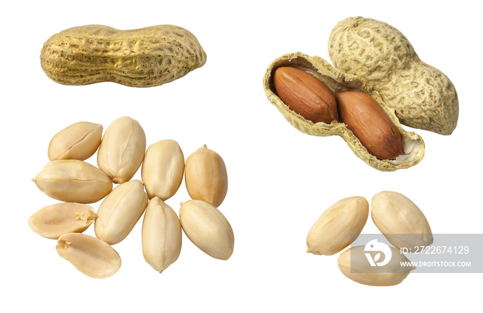 Set of Peanuts isolated